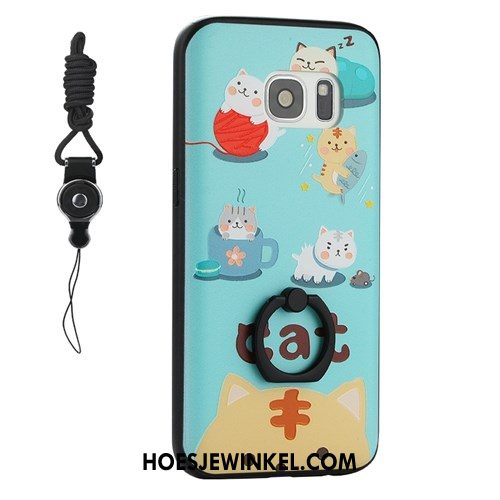 Samsung Galaxy S7 Edge Hoesje Siliconen Ster Hanger, Samsung Galaxy S7 Edge Hoesje Mobiele Telefoon Ring