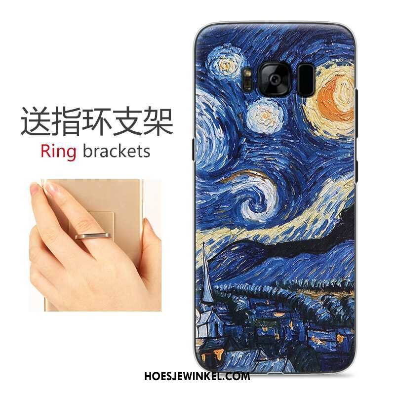 Samsung Galaxy S8 Hoesje Hoes Mooie Blauw, Samsung Galaxy S8 Hoesje Mobiele Telefoon Reliëf