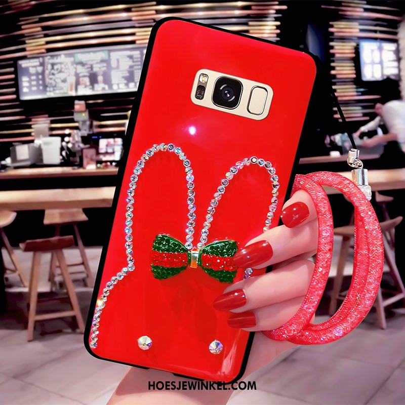 Samsung Galaxy S8 Hoesje Met Strass Hoes Ster, Samsung Galaxy S8 Hoesje Mobiele Telefoon Roze