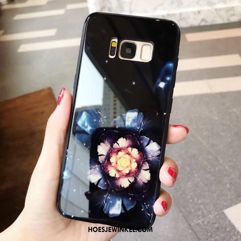 Samsung Galaxy S8 Hoesje Ster Anti-fall Blauw, Samsung Galaxy S8 Hoesje Achterklep Siliconen