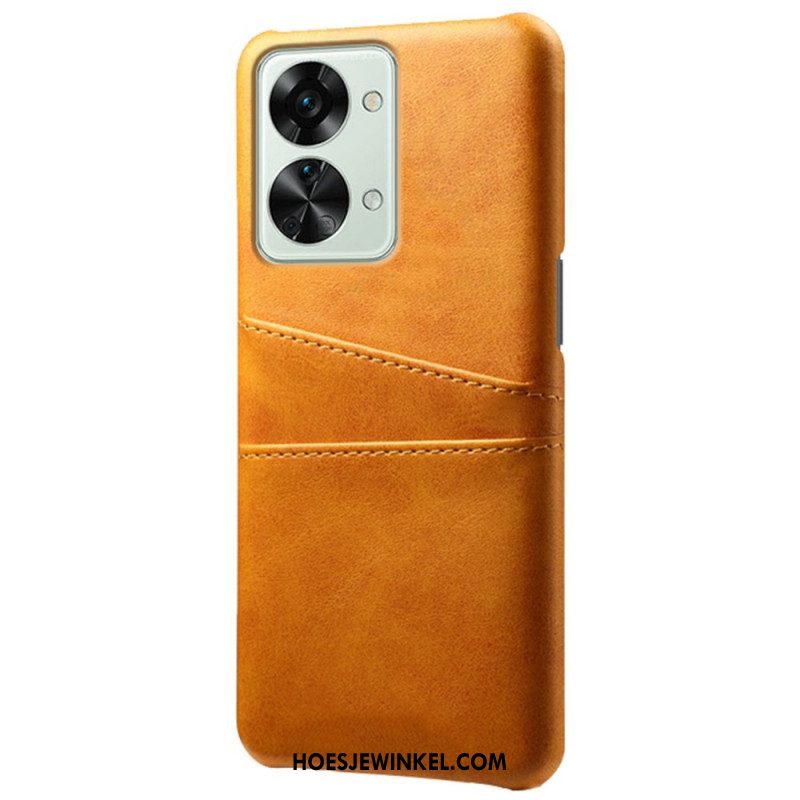 Telefoonhoesje voor OnePlus Nord 2T 5G Kunstleer En Hard Plastic