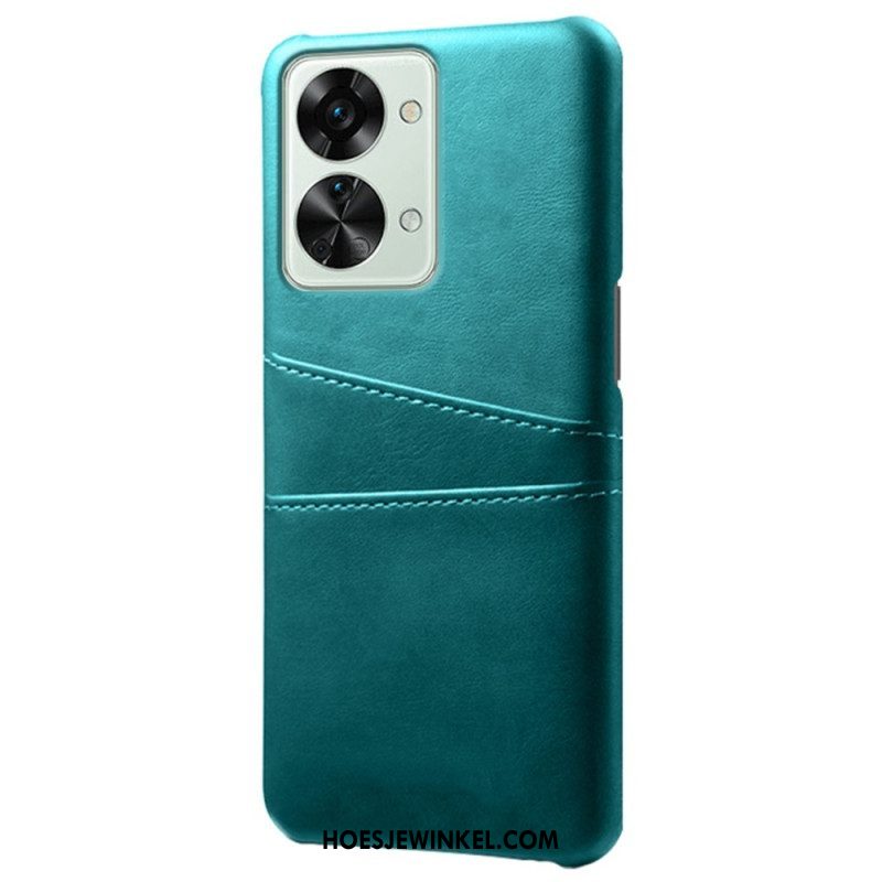 Telefoonhoesje voor OnePlus Nord 2T 5G Kunstleer En Hard Plastic