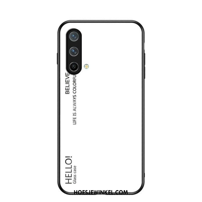 Telefoonhoesje voor OnePlus Nord CE 5G Gehard Glas Hallo