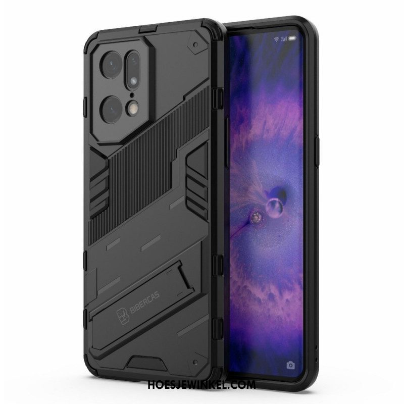 Telefoonhoesje voor Oppo Find X5 Pro Handsfree Afneembare Standaard Met Twee Standen