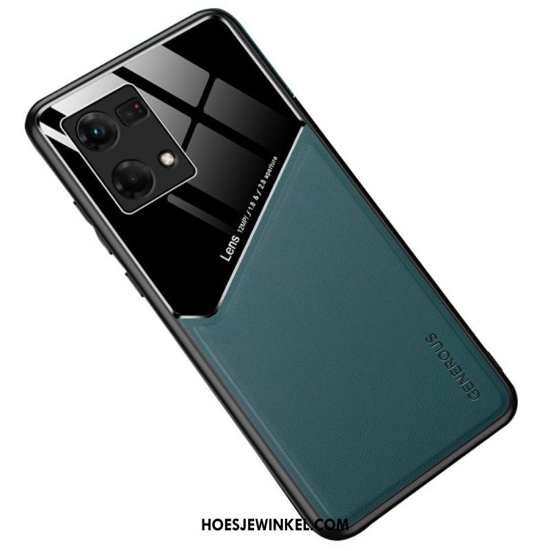 Telefoonhoesje voor Oppo Reno 7 Premium Kunstleer