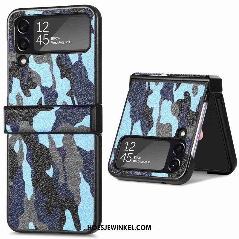 Telefoonhoesje voor Samsung Galaxy Z Flip 4 Folio-hoesje Militaire Camouflage