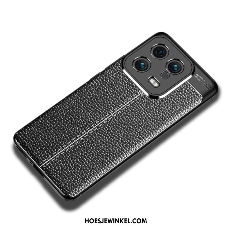 Telefoonhoesje voor Xiaomi 13 Dubbellijnig Litchi-leereffect