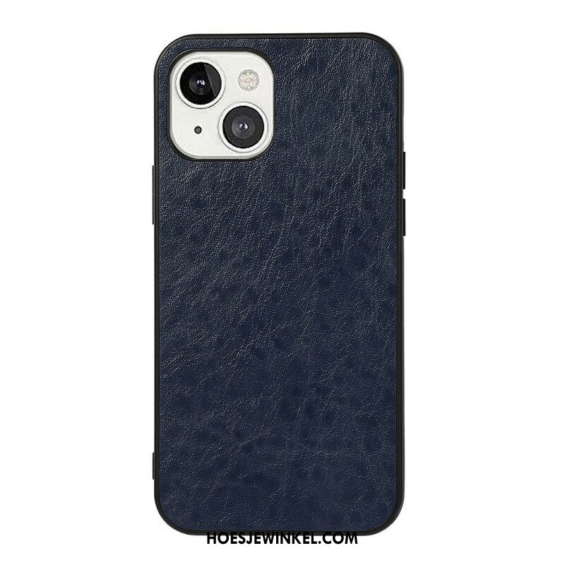 Telefoonhoesje voor iPhone 13 Mini Elegantie Leereffect