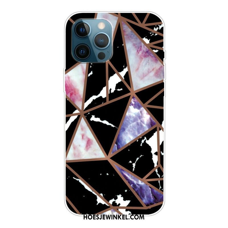 Telefoonhoesje voor iPhone 13 Pro Variabel Geometrisch Marmer