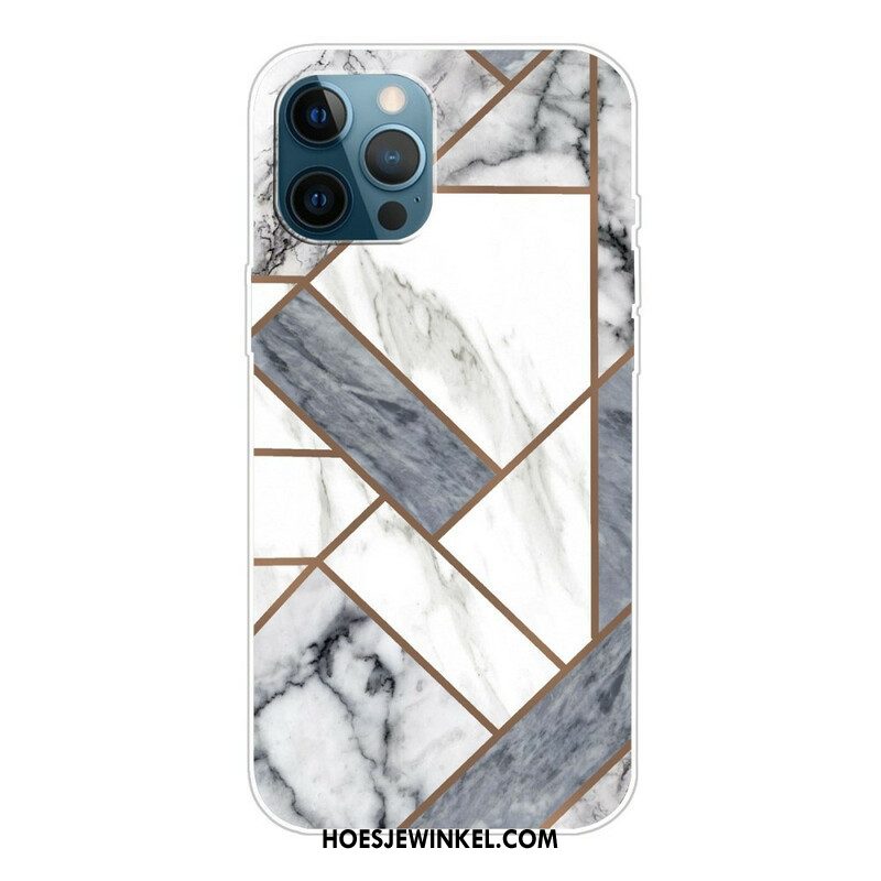 Telefoonhoesje voor iPhone 13 Pro Variabel Geometrisch Marmer