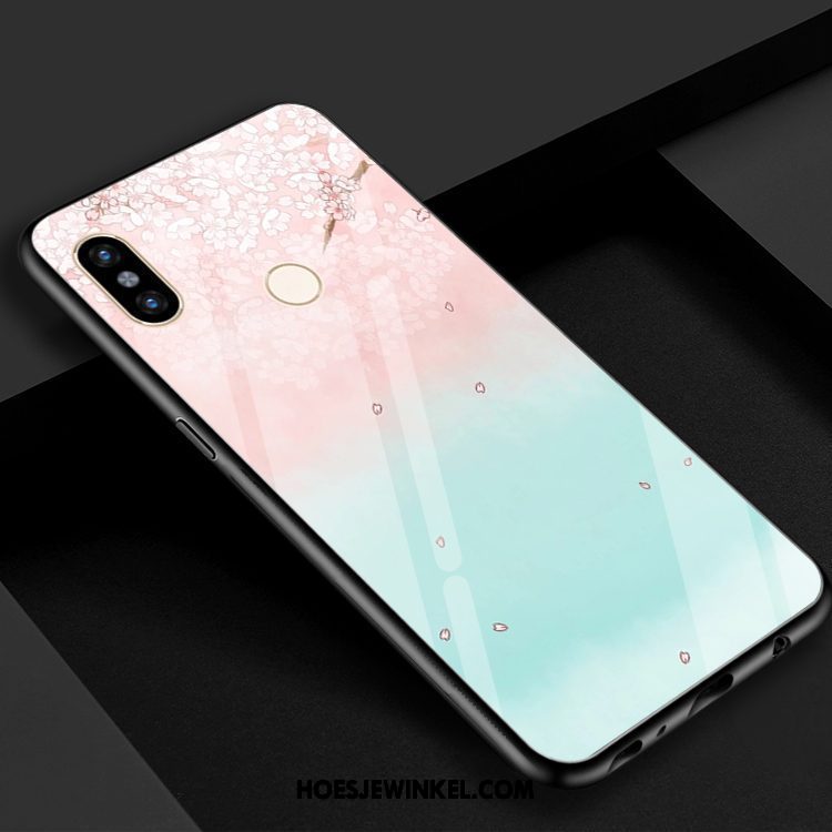 Xiaomi Mi 8 Hoesje Geel Rood Kleur, Xiaomi Mi 8 Hoesje Mini Verloop Beige