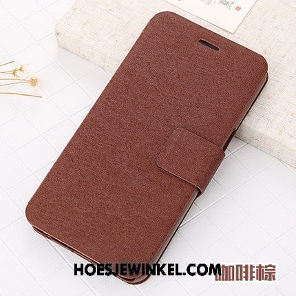 Xiaomi Mi 8 Hoesje Hoes Bescherming Leren Etui, Xiaomi Mi 8 Hoesje Mobiele Telefoon Clamshell Beige