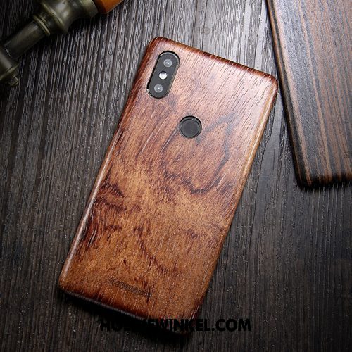 Xiaomi Mi 8 Hoesje Nieuw Bescherming All Inclusive, Xiaomi Mi 8 Hoesje Massief Hout Anti-fall Braun Beige