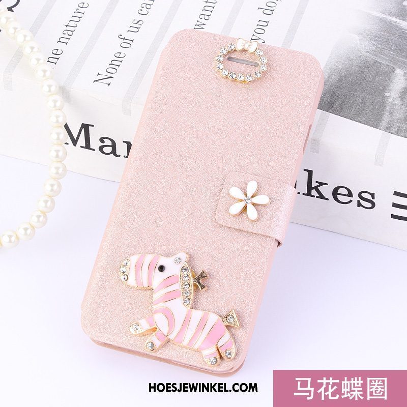 Xiaomi Mi A2 Hoesje Anti-fall Folio Mini, Xiaomi Mi A2 Hoesje All Inclusive Leren Etui Beige