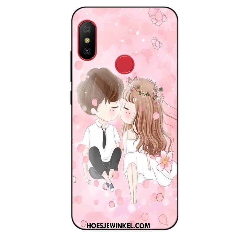 Xiaomi Mi A2 Hoesje Anti-fall Mini Rood, Xiaomi Mi A2 Hoesje Zacht Mobiele Telefoon Beige