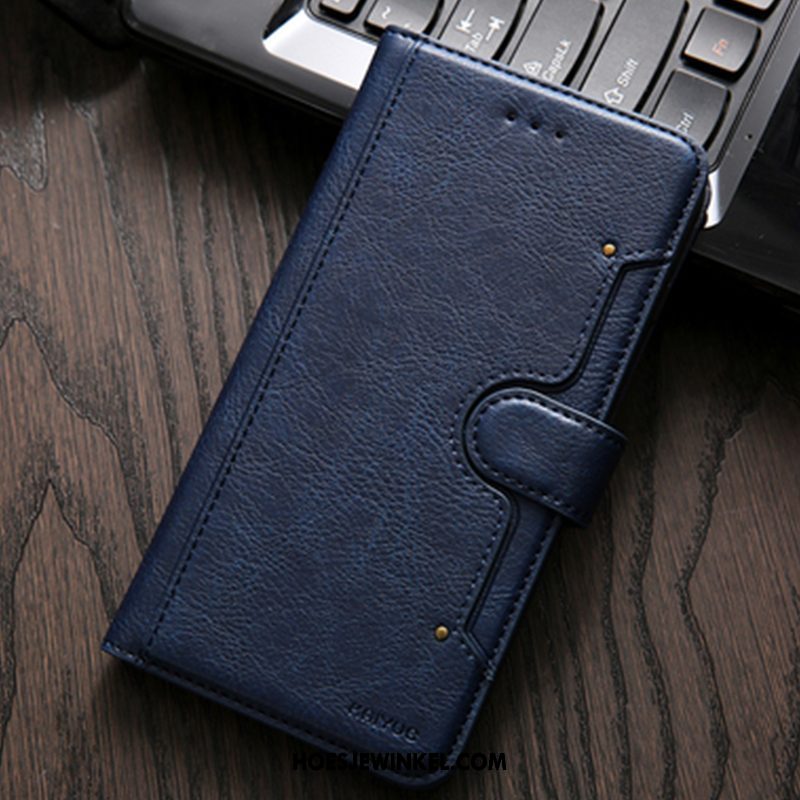 Xiaomi Mi A2 Hoesje Leren Etui Folio Anti-fall, Xiaomi Mi A2 Hoesje Bescherming Kaart Braun