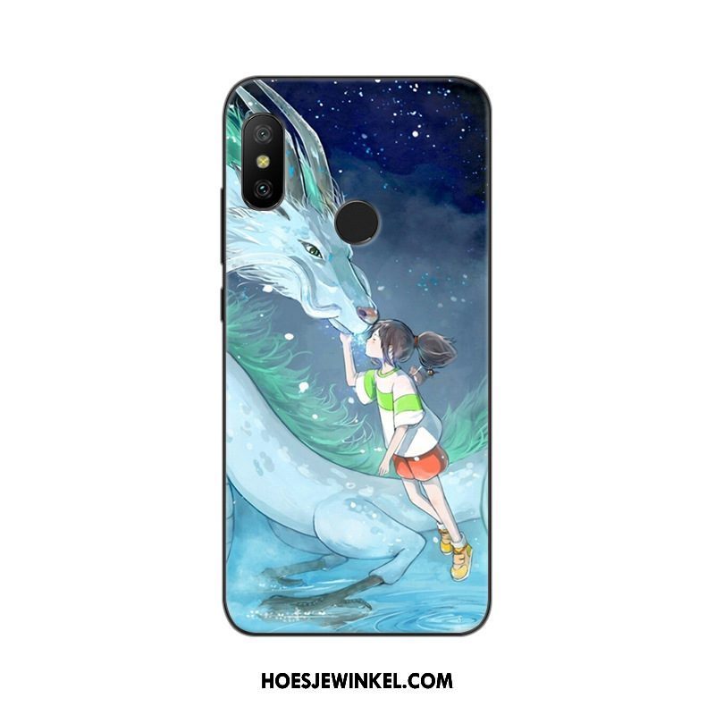 Xiaomi Mi A2 Hoesje Mini Mobiele Telefoon Rood, Xiaomi Mi A2 Hoesje Hoes Schrobben Beige