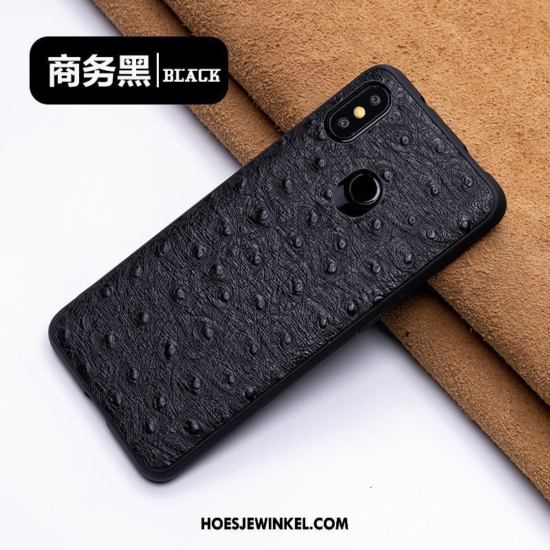 Xiaomi Mi A2 Hoesje Pas Anti-fall All Inclusive, Xiaomi Mi A2 Hoesje Donkerblauw Vintage Beige