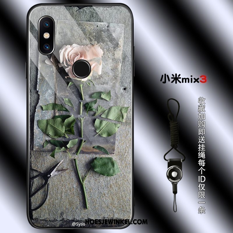 Xiaomi Mi Mix 3 Hoesje Hoes Patroon Jeugd, Xiaomi Mi Mix 3 Hoesje Roze All Inclusive Beige