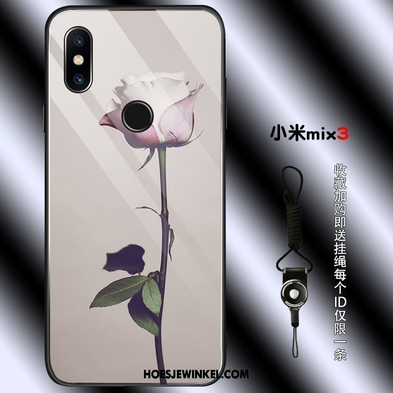 Xiaomi Mi Mix 3 Hoesje Hoes Patroon Jeugd, Xiaomi Mi Mix 3 Hoesje Roze All Inclusive Beige