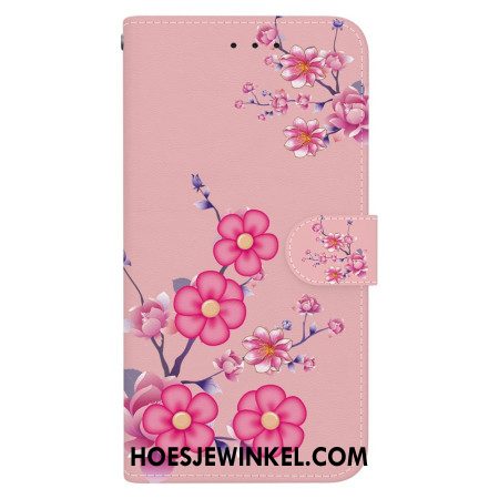 Bescherming Hoesje Oppo Reno 12f 5g Sakura Met Riem