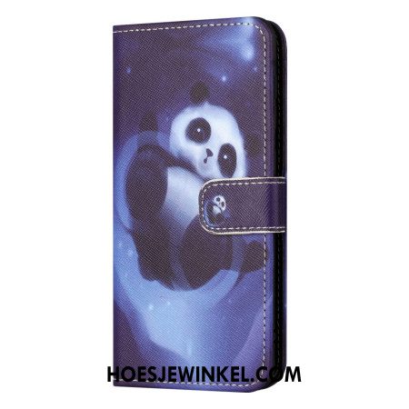 Bescherming Hoesje Xiaomi Redmi Note 13 5g Panda Space Met Riem