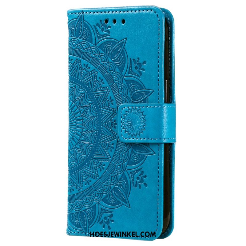 Bescherming Hoesje Xiaomi Redmi Note 13 Pro Plus 5g Mandala Zon Met Riem