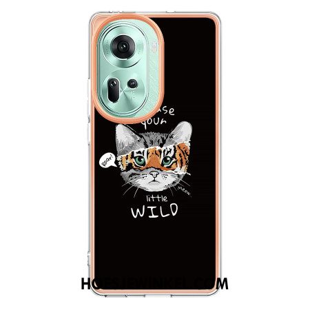 Case Hoesje Oppo Reno 11 5g Telefoonhoesje Kat En Tijger