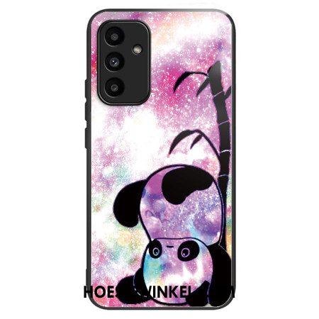 Case Hoesje Samsung Galaxy A15 5g Telefoonhoesje Schattige Panda Van Gehard Glas