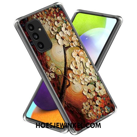 Case Hoesje Samsung Galaxy A15 Telefoonhoesje Geschilderde Bloemen