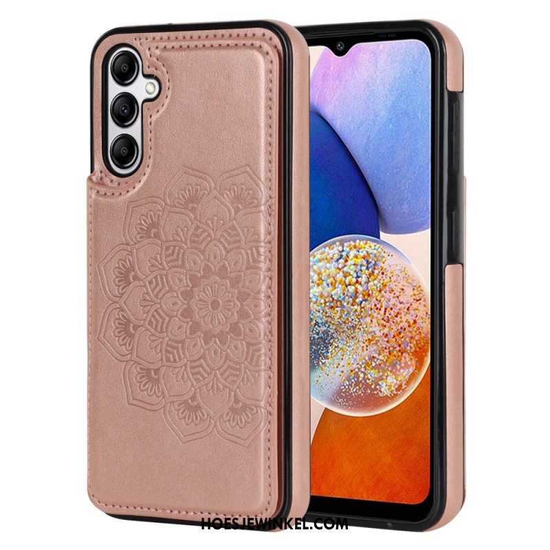 Case Hoesje Samsung Galaxy A15 Telefoonhoesje Kaarthouder Met Mandala-patroon