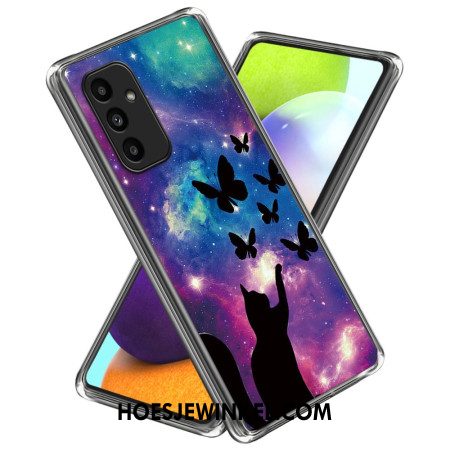 Case Hoesje Samsung Galaxy A15 Telefoonhoesje Kat En Vlinders