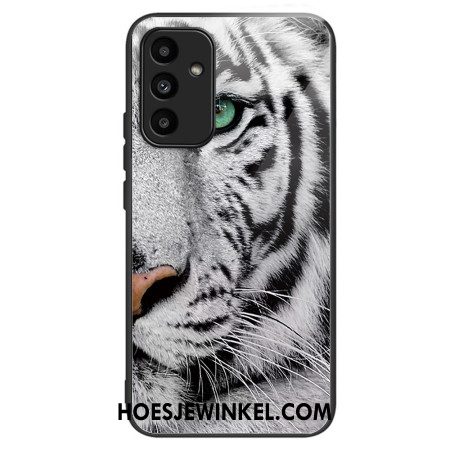 Case Hoesje Samsung Galaxy A15 Telefoonhoesje Tijgerkop Gehard Glas