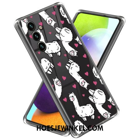 Case Hoesje Samsung Galaxy A55 5g Telefoonhoesje Lama's