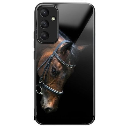 Case Hoesje Samsung Galaxy A55 5g Telefoonhoesje Paardenhoofd Van Gehard Glas