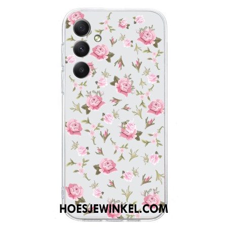 Case Hoesje Samsung Galaxy S24 Fe Telefoonhoesje Bloemen