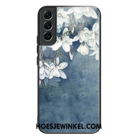 Case Hoesje Samsung Galaxy S24 Plus 5g Telefoonhoesje Magnolia's Gehard Glas