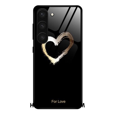 Case Hoesje Samsung Galaxy S24 Plus 5g Telefoonhoesje Zwart Hart Gehard Glas