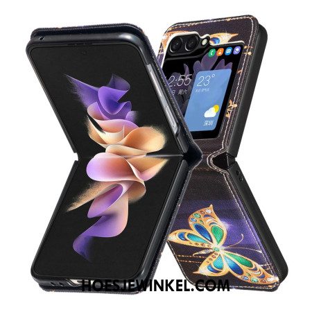 Case Hoesje Samsung Galaxy Z Flip 6 Telefoonhoesje Vlindersieraden