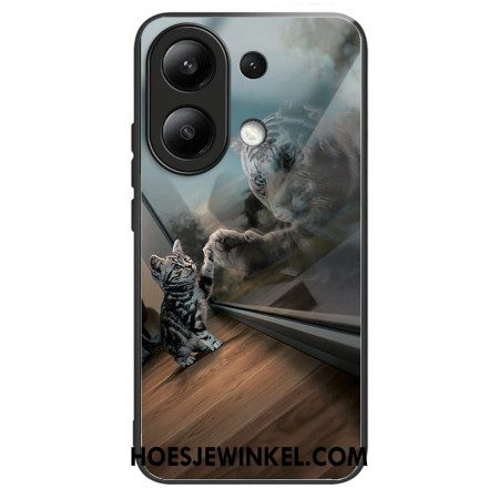 Case Hoesje Xiaomi Redmi Note 13 4g Telefoonhoesje Spiegel Cat