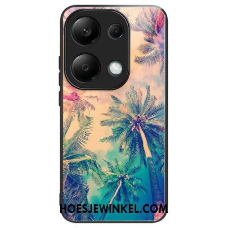 Case Hoesje Xiaomi Redmi Note 13 Pro 4g Telefoonhoesje Palmboom Gehard Glas