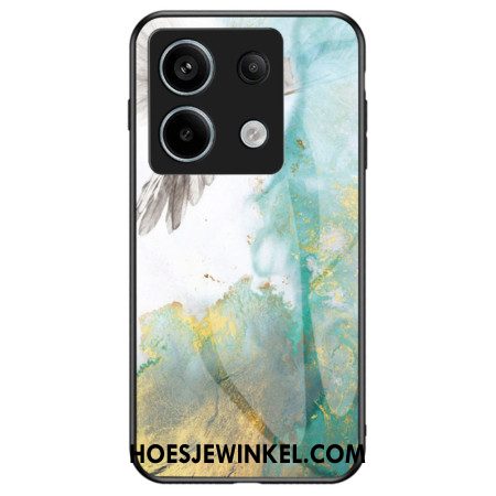 Case Hoesje Xiaomi Redmi Note 13 Pro 5g Telefoonhoesje Gehard Glasmarmer En Vliegende Duif