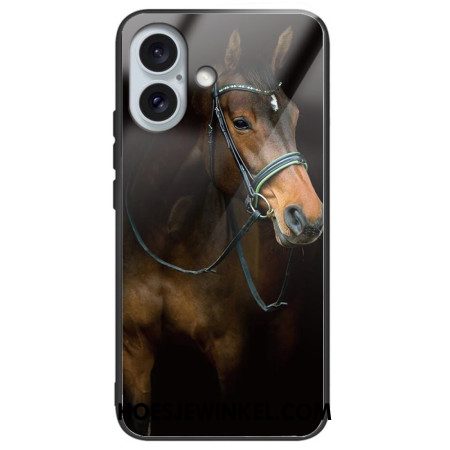 Case Hoesje iPhone 16 Plus Telefoonhoesje Prachtig Paardengehard Glas