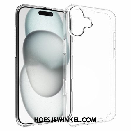 Case Hoesje iPhone 16 Plus Telefoonhoesje Transparant Antislip