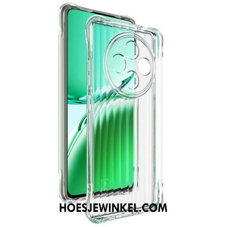 Cover Hoesje Oppo Reno 12f 5g Telefoonhoesje Transparante Golvende Textuur Met Imak-airbag