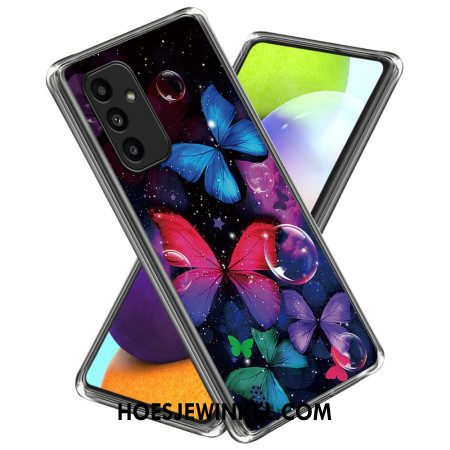 Cover Hoesje Samsung Galaxy A15 5g Telefoonhoesje Kleurrijke Vlinders