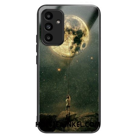 Cover Hoesje Samsung Galaxy A15 5g Telefoonhoesje Man En Maan Gehard Glas