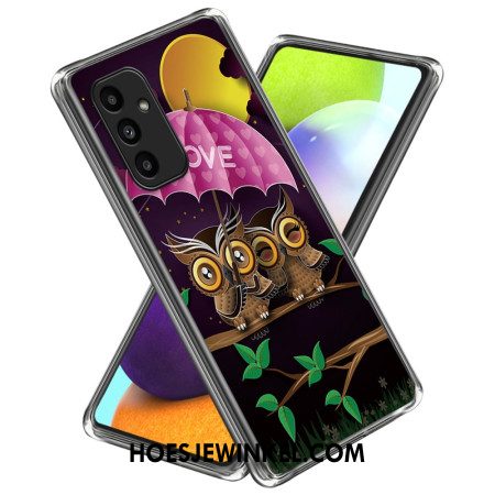 Cover Hoesje Samsung Galaxy A15 5g Telefoonhoesje Paar Uilen