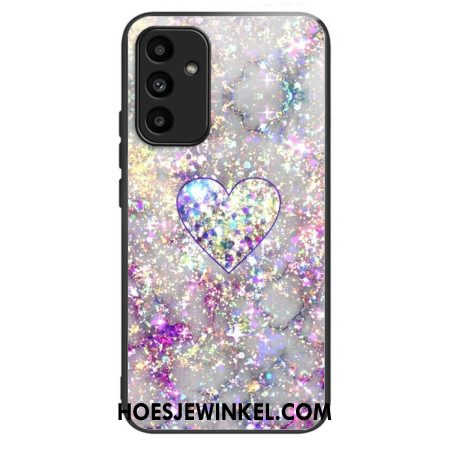 Cover Hoesje Samsung Galaxy A15 Telefoonhoesje Glanzend Hartgehard Glas