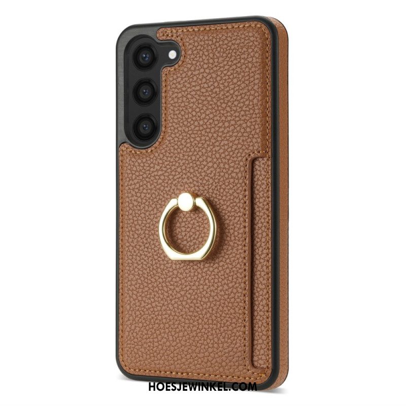 Cover Hoesje Samsung Galaxy S24 5g Telefoonhoesje Leren Stijl Met Kaarthouder En Standaard